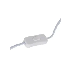 Lampa stołowa MUJER 35 cm beżowo biała