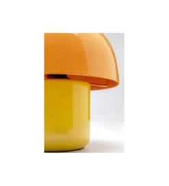 Lampa stołowa MUSHROOM 20 cm żółto pomarańczowa