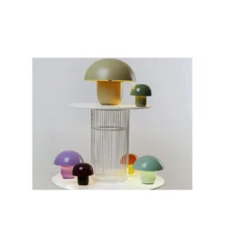 Lampa stołowa MUSHROOM 44 cm jasnozielona