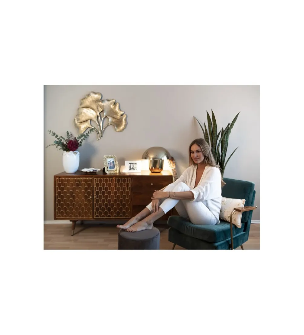 Lampa stołowa MUSHROOM 44 cm brąz