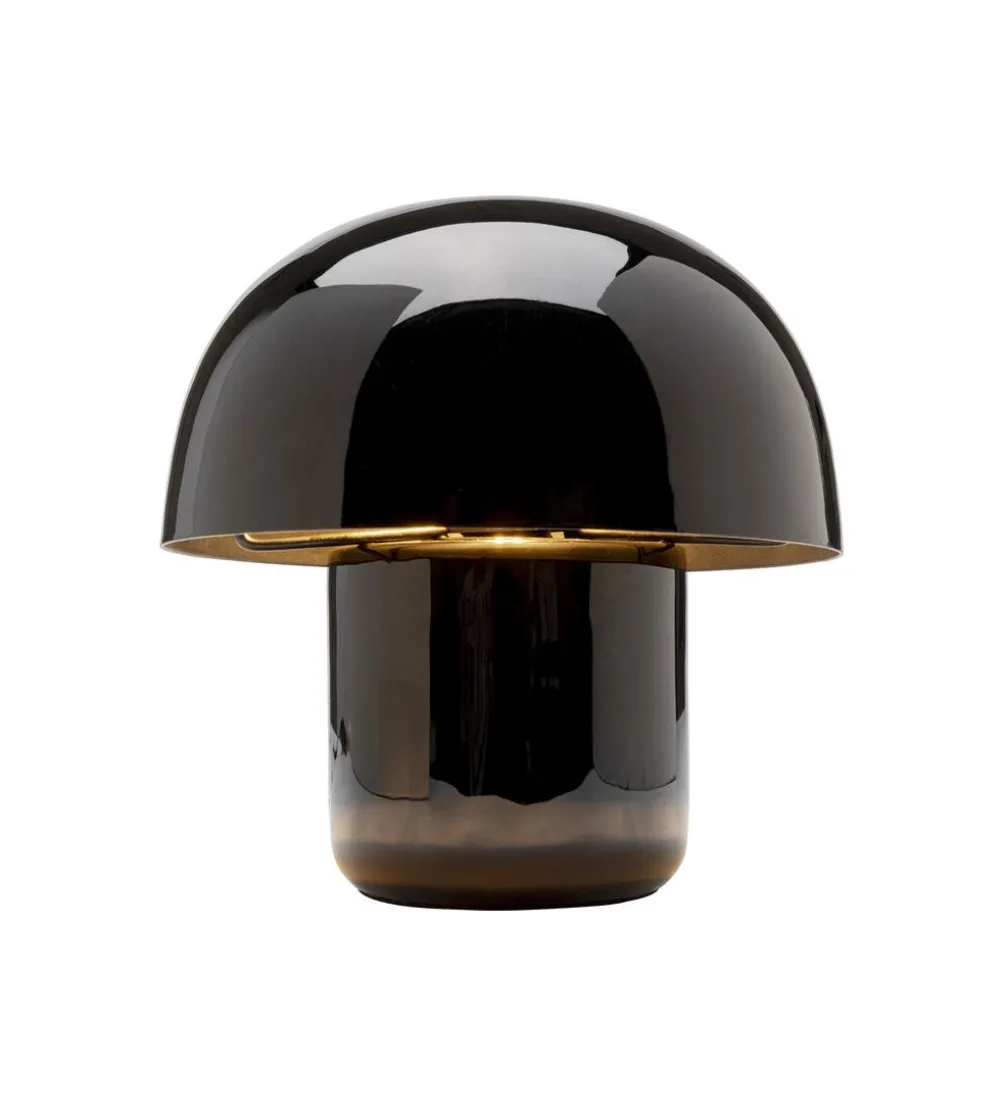 Lampa stołowa MUSHROOM SHINY 20 cm czarna