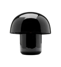 Lampa stołowa MUSHROOM SHINY 20 cm czarna