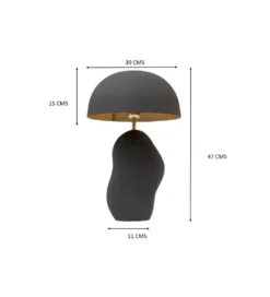 Lampa stołowa NUBE 48 cm czarna