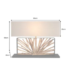 Lampa stołowa OMAR 80 cm beżowa