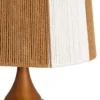 Lampa stołowa OPANEM 47 cm brązowobiała