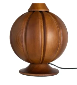 Lampa stołowa OPANEM 47 cm brązowobiała