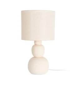 Lampa stołowa OTAMENK 73 cm kremowa