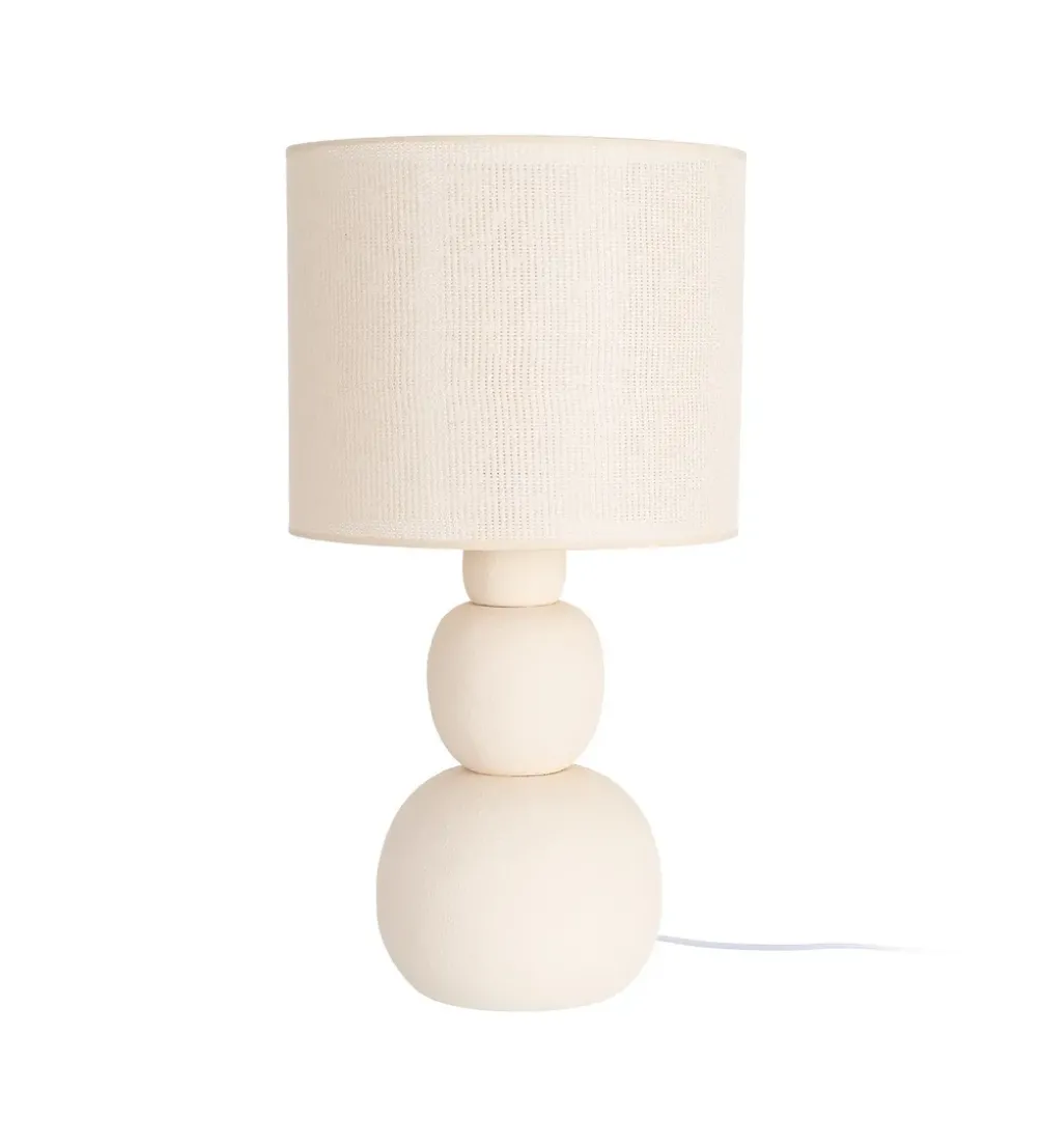 Lampa stołowa OTAMENK 73 cm kremowa