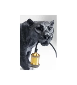 Lampa stołowa PANTERA 40 cm czarna