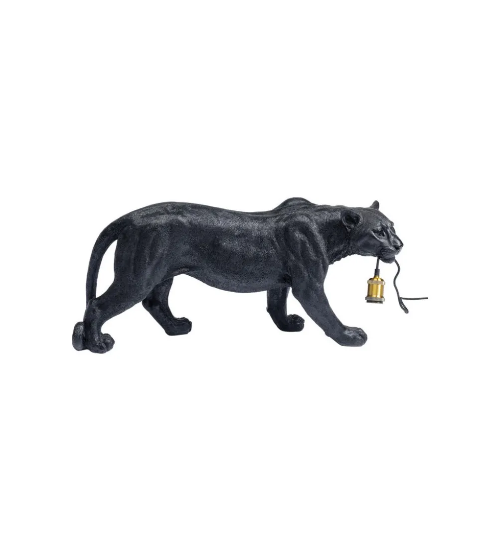 Lampa stołowa PANTERA 40 cm czarna