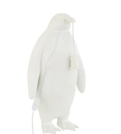 Lampa stołowa Pingwin 59 cm biała
