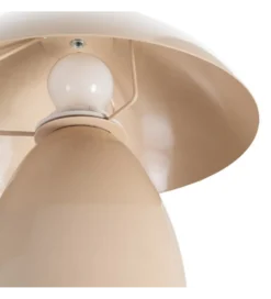 Lampa stołowa POBURNA 25 cm beżowa