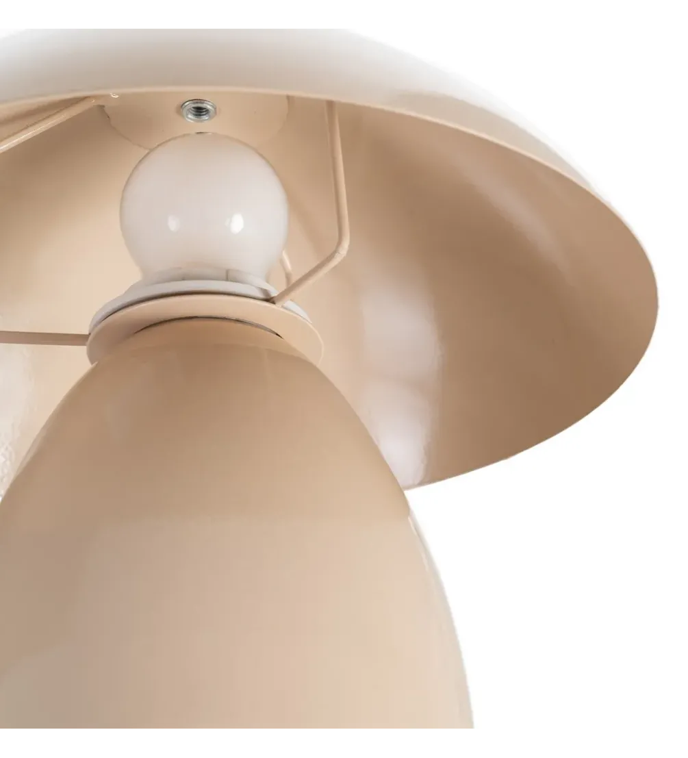 Lampa stołowa POBURNA 25 cm beżowa