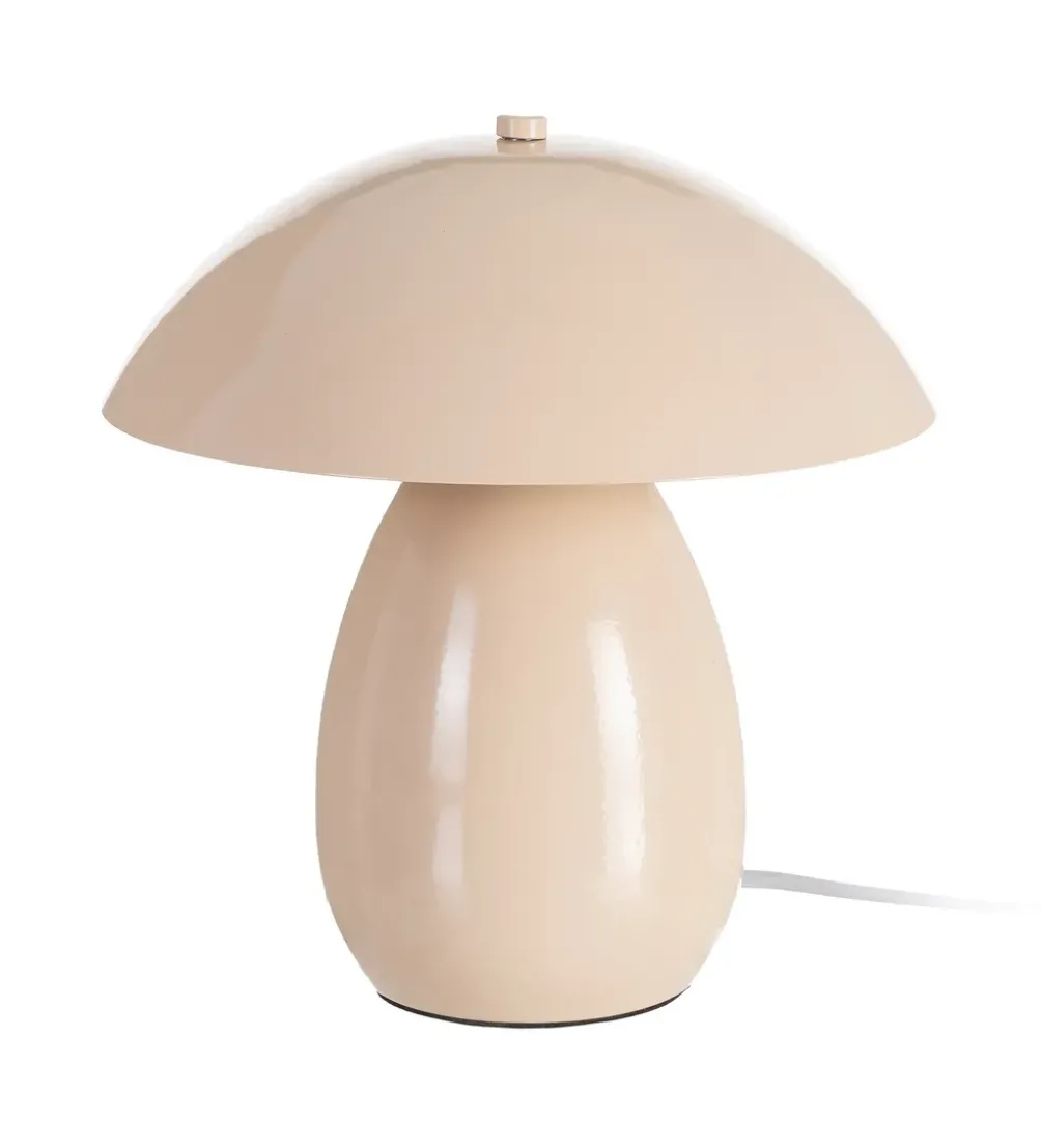 Lampa stołowa POBURNA 25 cm beżowa