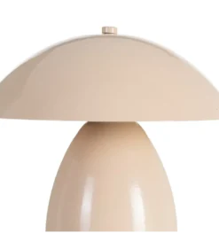 Lampa stołowa POBURNA 25 cm beżowa