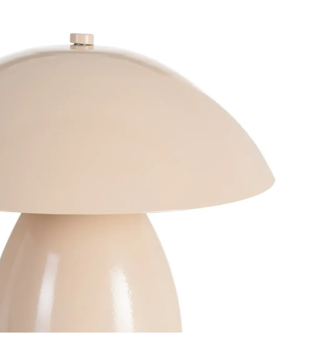 Lampa stołowa POBURNA 25 cm beżowa