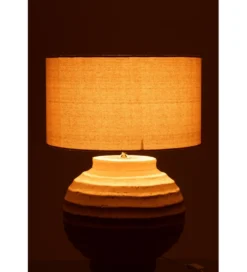 Lampa stołowa RETUL 62 cm terrakota beżowa