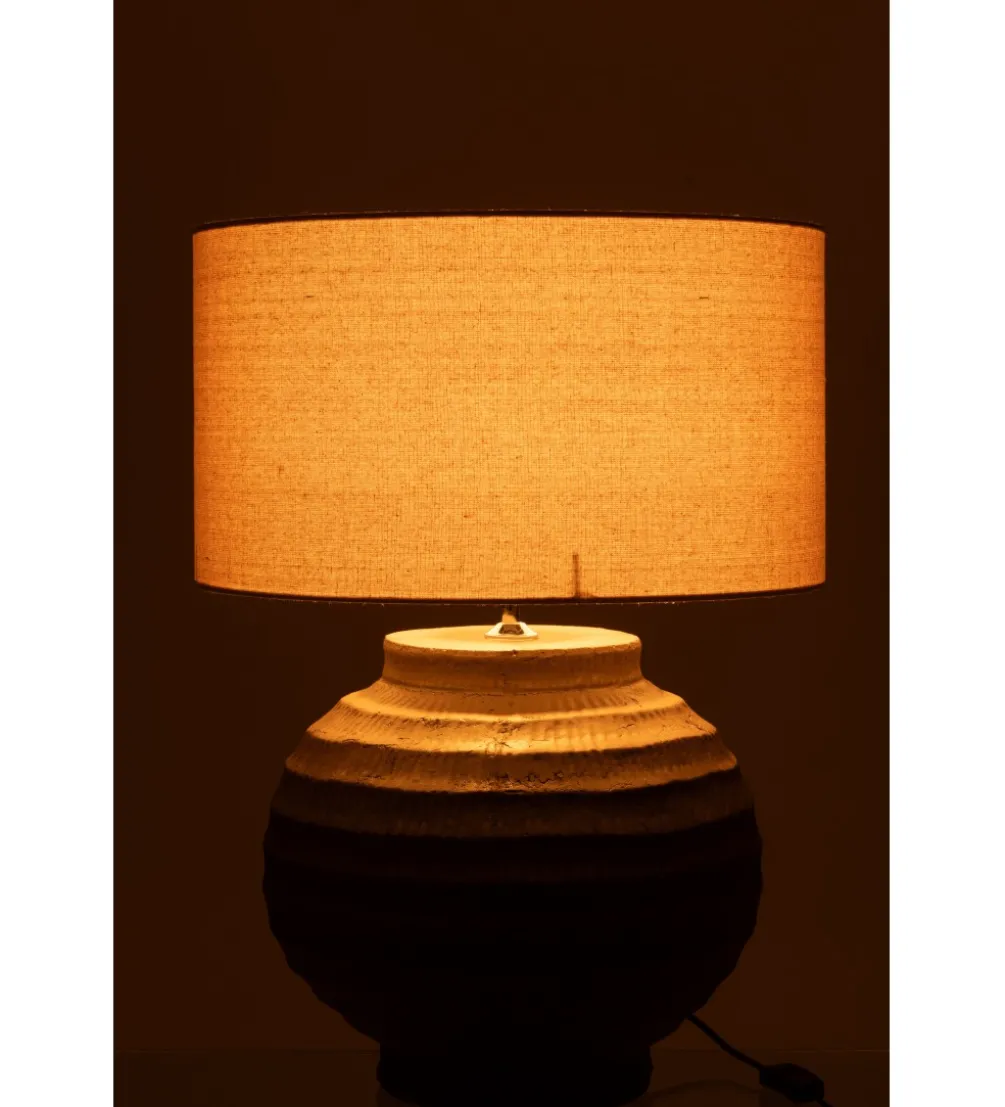 Lampa stołowa RETUL 62 cm terrakota brązowa