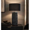 Lampa stołowa SALZBURGO 62 cm czarna