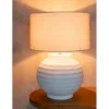 Lampa stołowa SCADY 62 cm terrakota biała