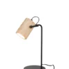 Lampa stołowa SILAS 42 cm czarna naturalna