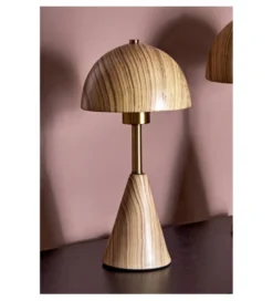Lampa stołowa SOBREMESA 36 cm ceramika naturalna
