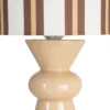 Lampa stołowa STRIPENMA 43 cm beżowa kremowa
