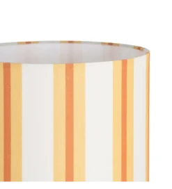 Lampa stołowa STRIPENMA 43 cm musztardowa kremowa