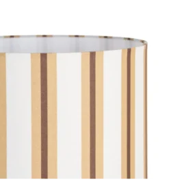 Lampa stołowa STRIPENMA 47 cm terrakota kremowa