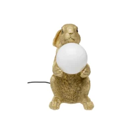 Lampa stołowa SWEET RABBIT 15 cm złota