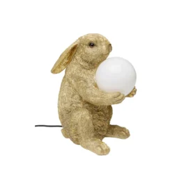 Lampa stołowa SWEET RABBIT 15 cm złota