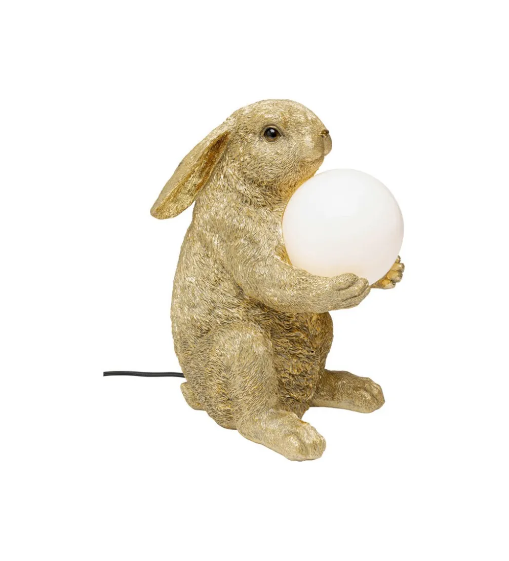 Lampa stołowa SWEET RABBIT 15 cm złota