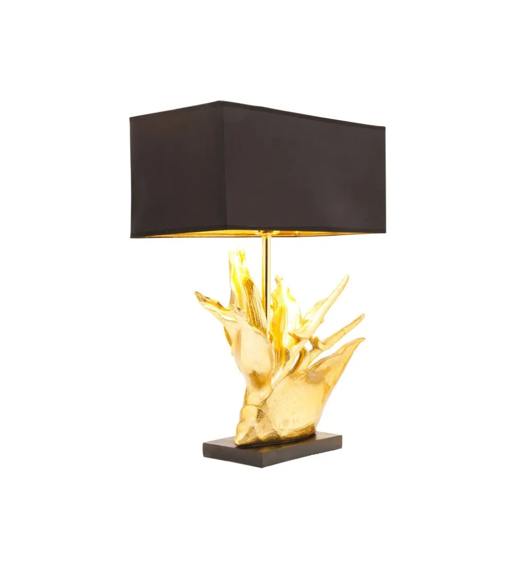 Lampa stołowa TROPICAL 65 cm złota