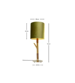 Lampa stołowa TWIG 74 cm zielona