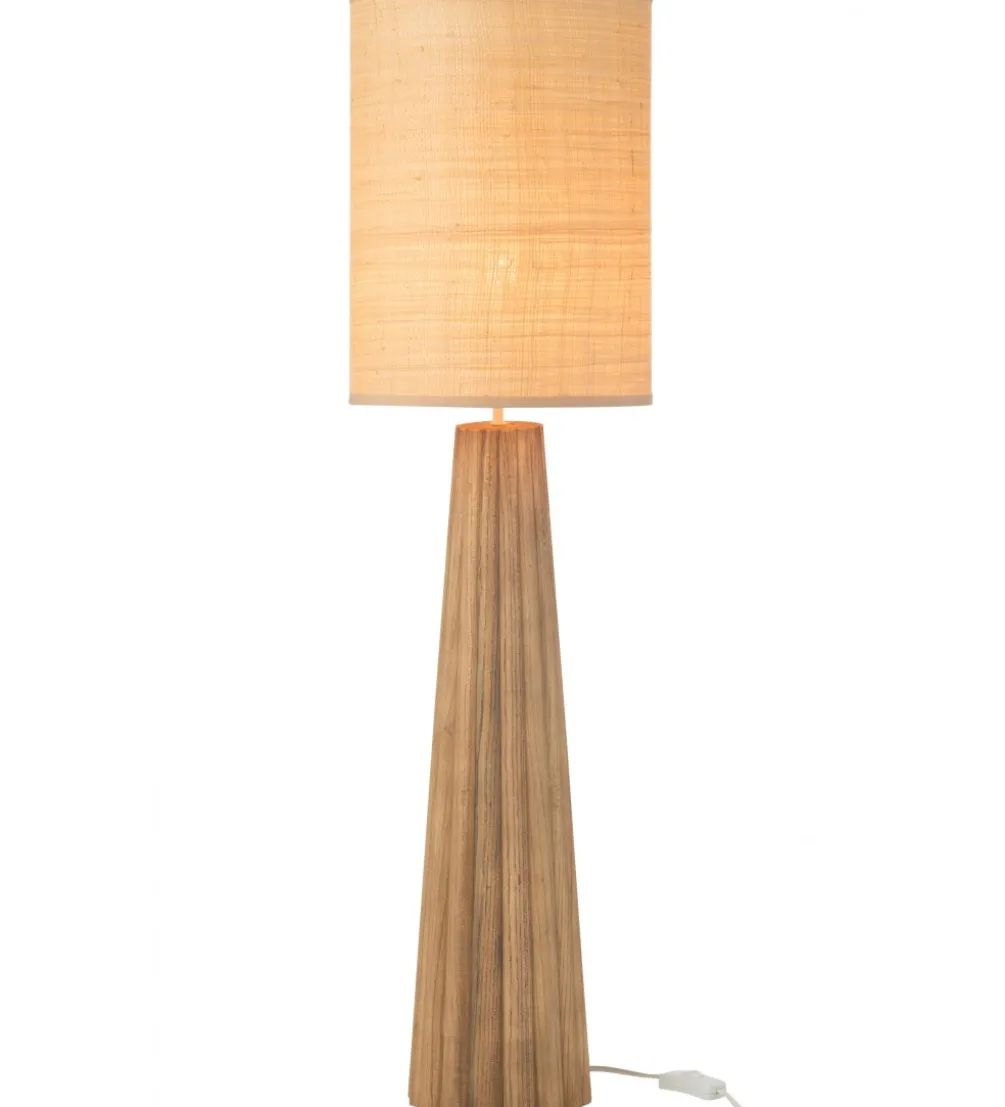 Lampa stołowa UMBRELLA 100 cm drewno ailantus naturalna