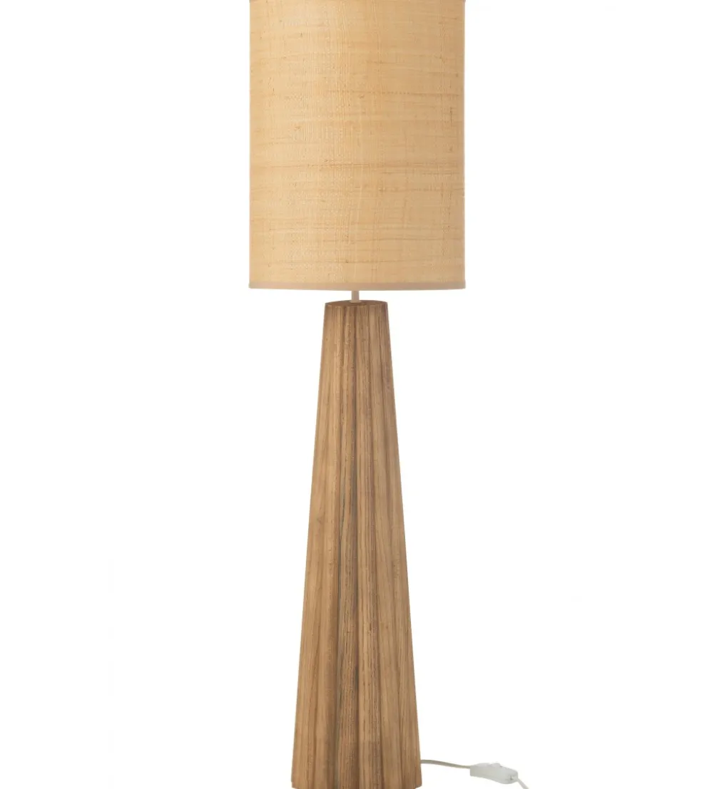 Lampa stołowa UMBRELLA 100 cm drewno ailantus naturalna