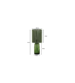 Lampa stołowa VECCHIO 42 cm zielona