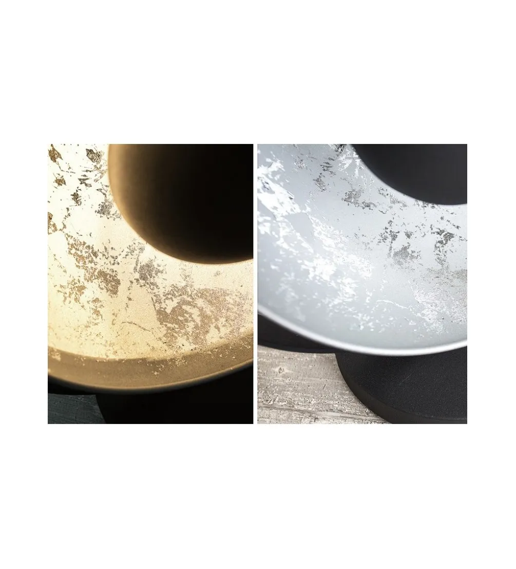 Lampa Studio 40 cm czarno srebrna