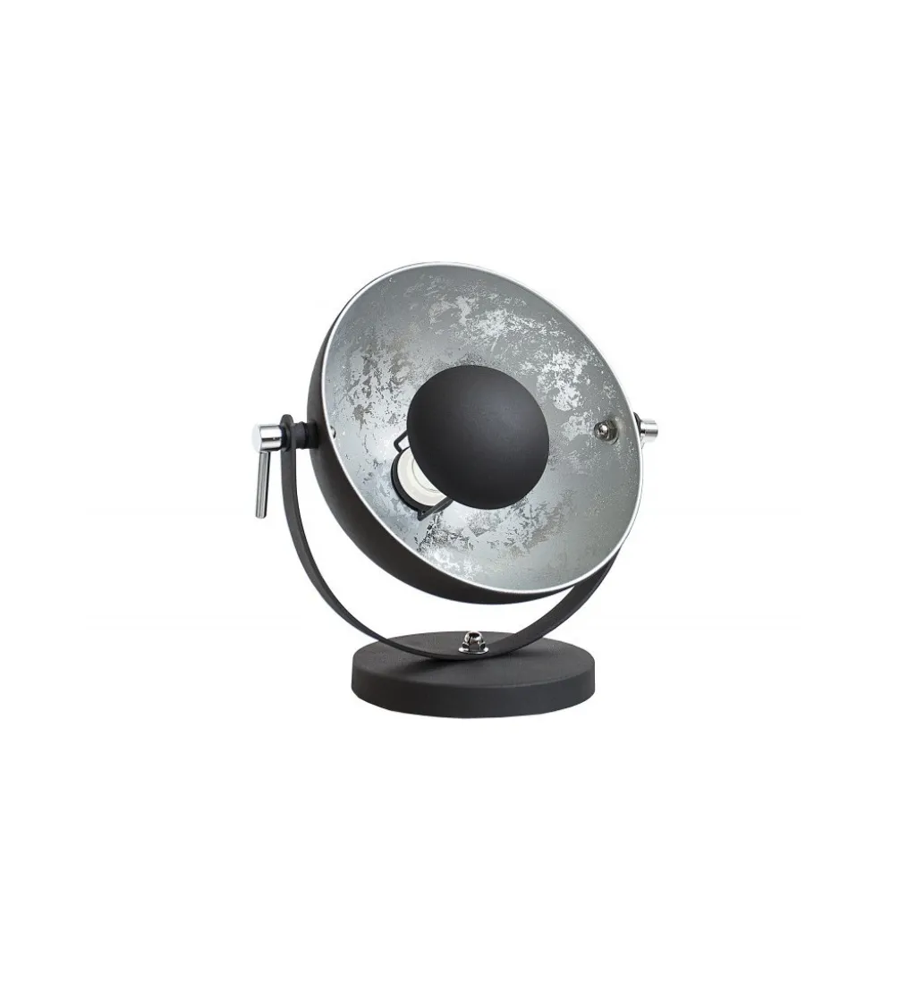 Lampa Studio 40 cm czarno srebrna