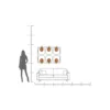 Lampa ścienna BALANCE CIRCLE 96 x 122 cm