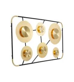 Lampa ścienna DISC 110 x 185 cm złota