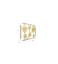 Lampa ścienna DISC 110 x 185 cm złota
