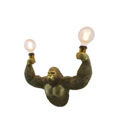 Lampa ścienna KING APE 50 cm złota