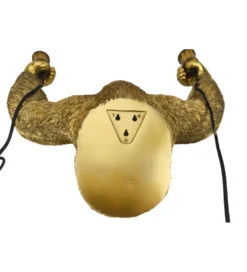 Lampa ścienna KING APE 50 cm złota