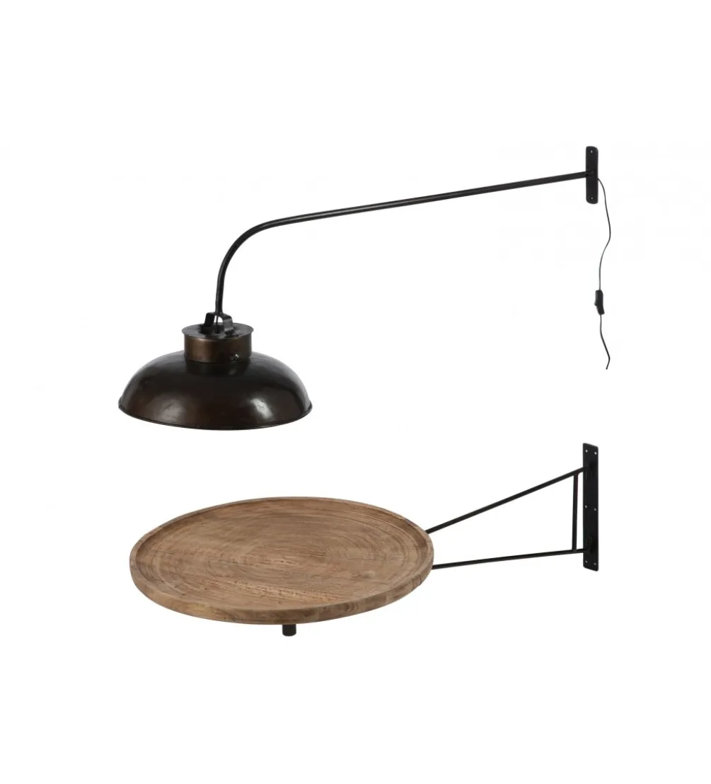 Lampa ścienna LOUNGY 100 cm czarna