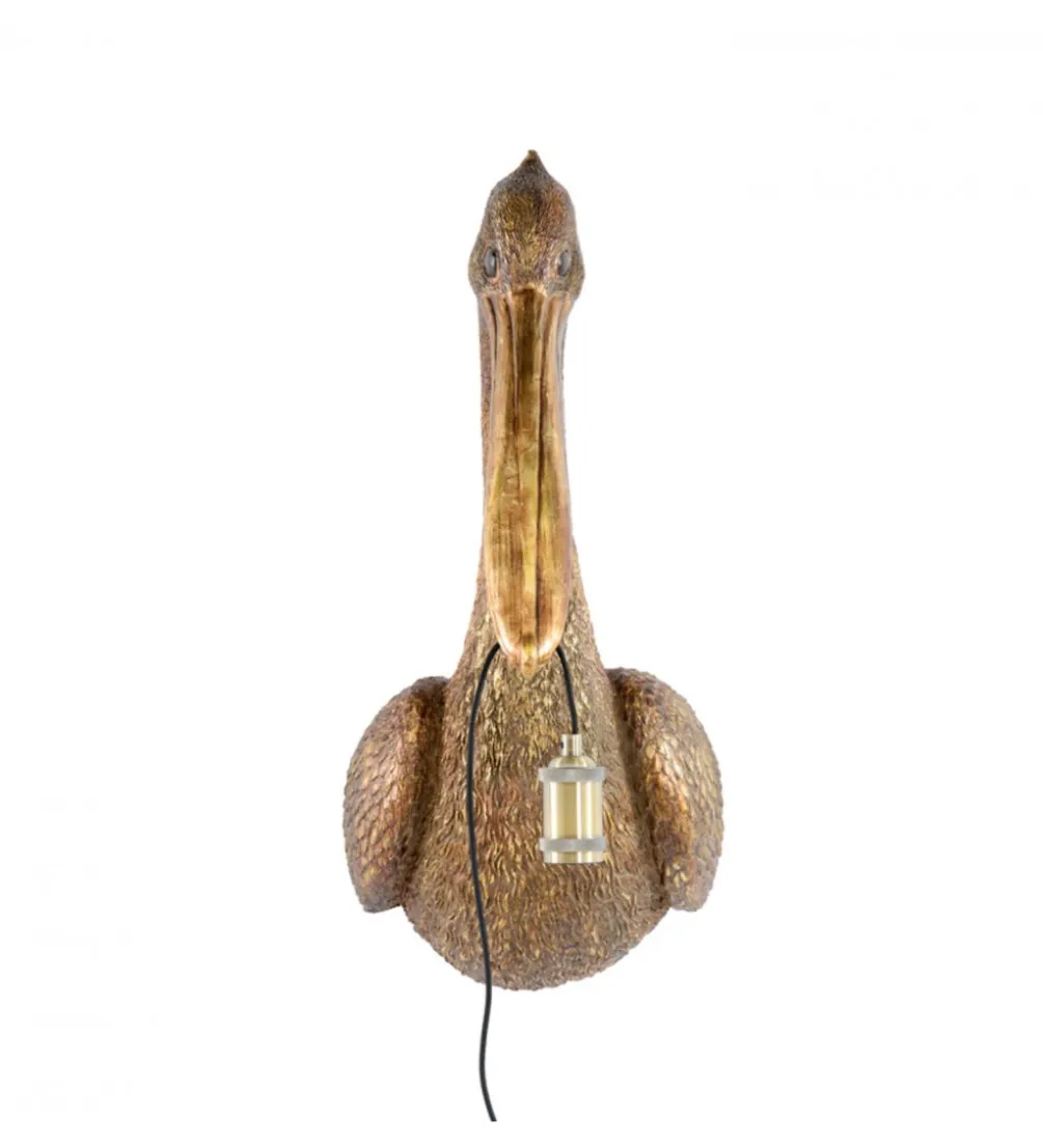 Lampa ścienna PELICAN 63 cm antyczny brąz