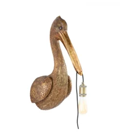 Lampa ścienna PELICAN 63 cm antyczny brąz