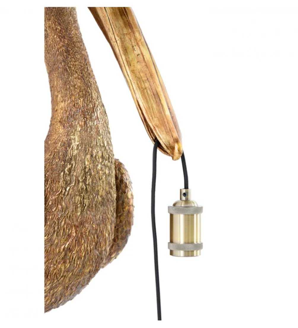 Lampa ścienna PELICAN 63 cm antyczny brąz