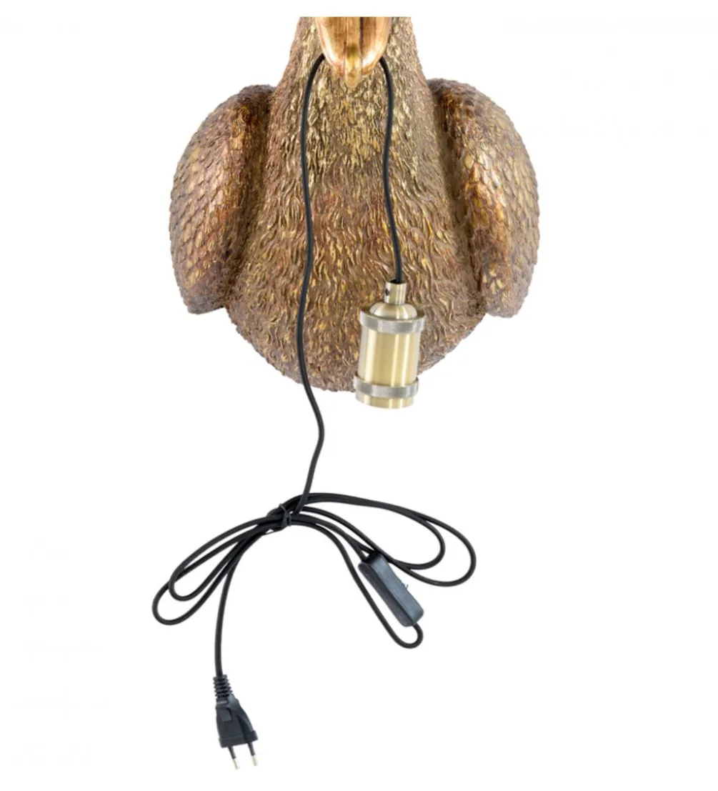 Lampa ścienna PELICAN 63 cm antyczny brąz