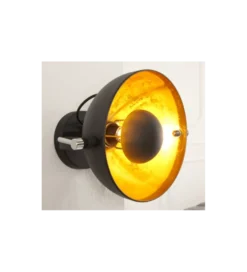Lampa ścienna Studio czarno złota